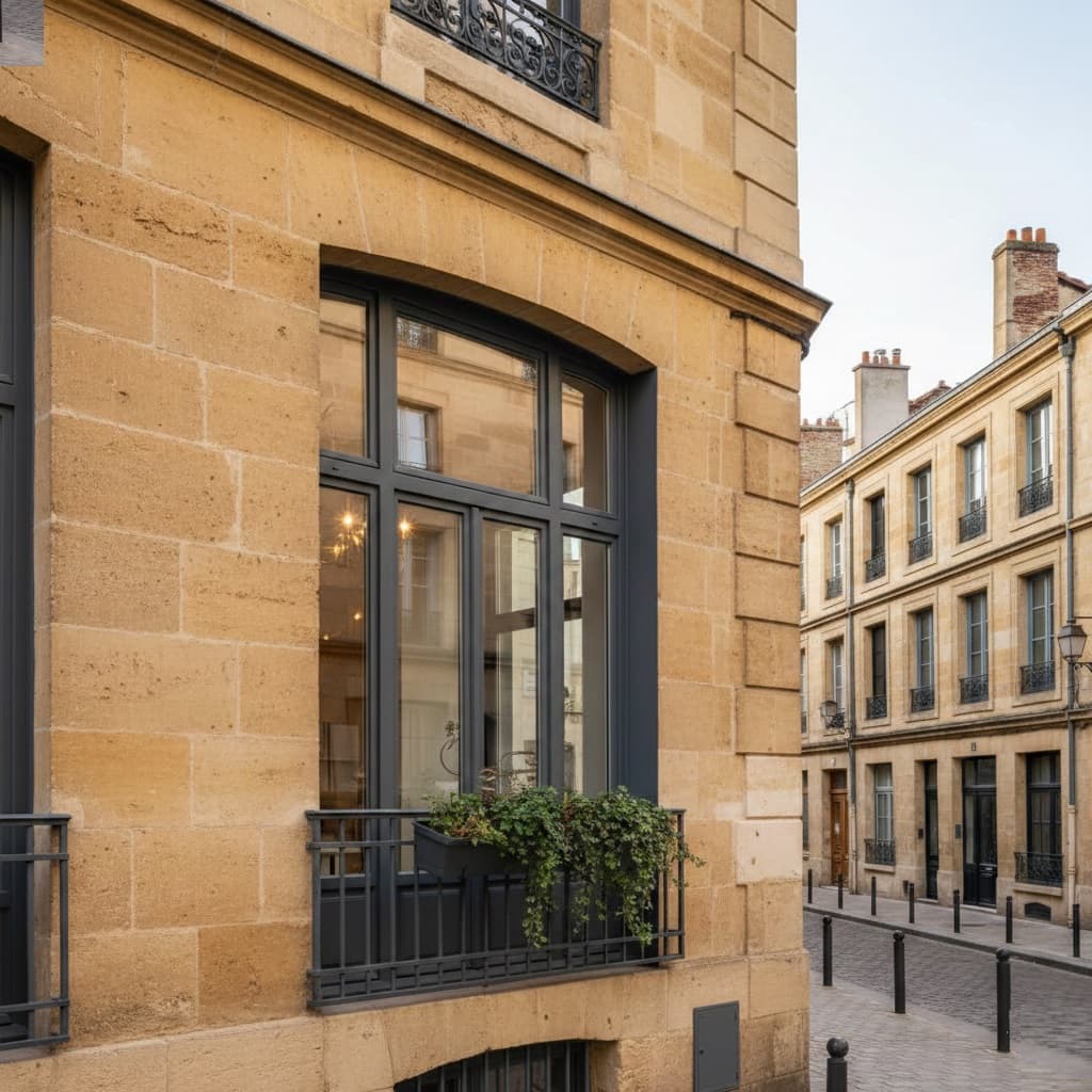 Réalisation Grande baie ALU slim