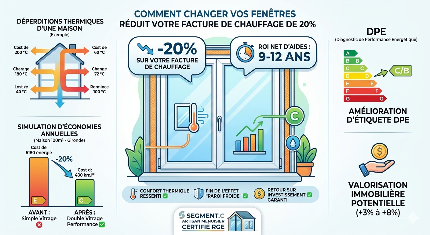 Comment le simple changement de vos fenêtres peut réduire votre facture de chauffage